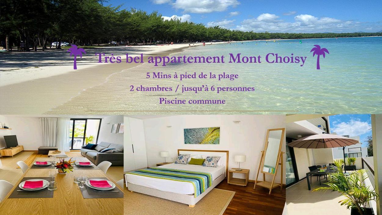 Appartement neuf à 5 min de la plage Mont-Choisy Extérieur photo